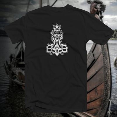 Thor's Hammer #1 COTTON T-SHIRT Norse Viking Rune Saxon Ward Magic Pagan Symbol Unisex T-Shirt