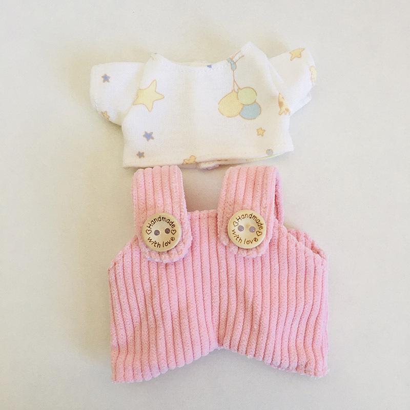 בגדי בובת קטיפה ויניל חמודה 17 ס"מ קופסה עיוורת - תליון LaBuBu שמלת אביזרים