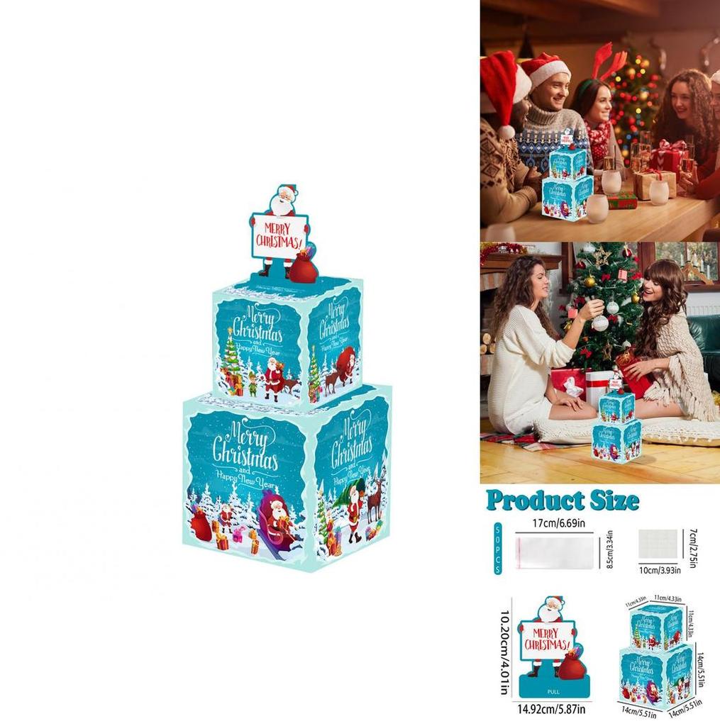 Holiday Santa Cartoon Gift Box With Surprising Money Enclosure For Christmas Celebration