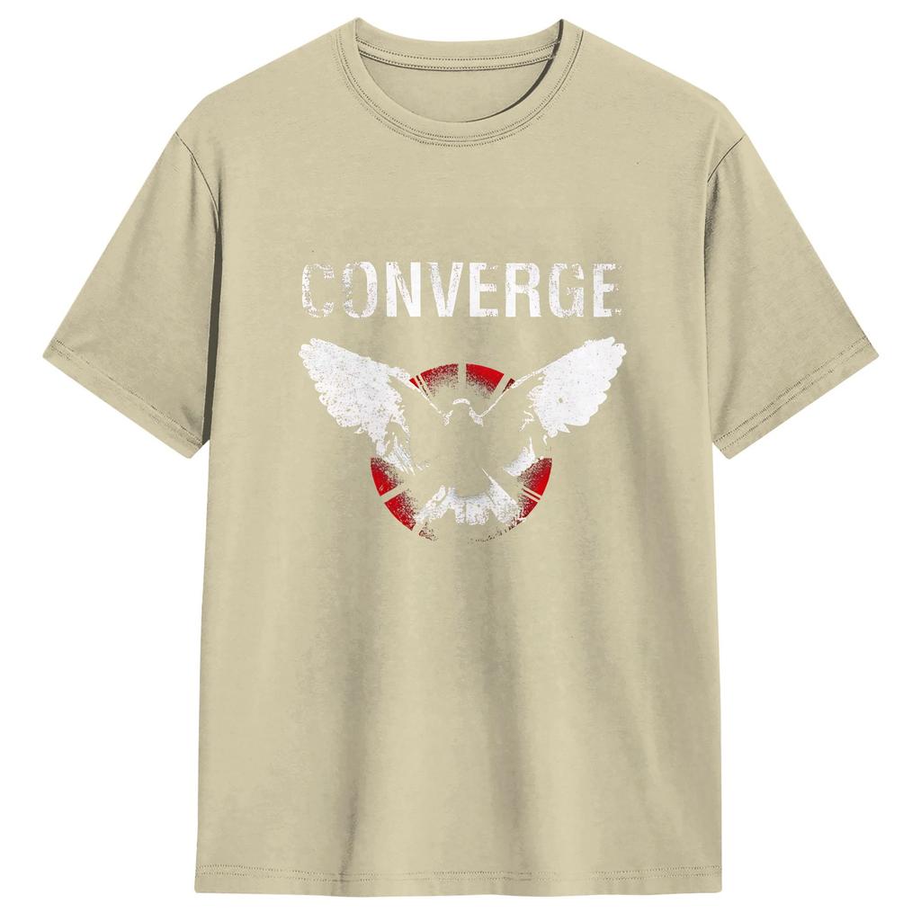 Converge Vintage T Shirts For Unisex Pure Cotton Novelty Tshirts O Neck Tees Short Sleeve Clothing Gift Idea