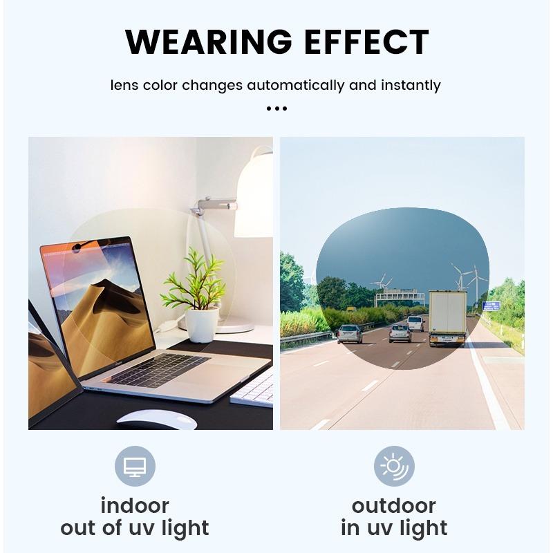 Pochromic Anti Radiation Eyeglass Metal Computer Glasses Anti Blue Light Eyeglasses for Woman/Man