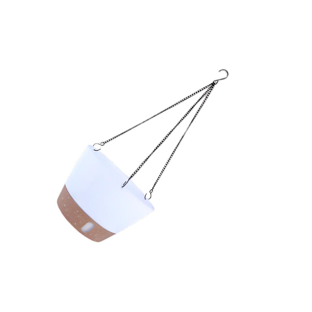 

Подвесной горшок для растений, садовые украшения, цветочные горшки, поддон с дренажными отверстиями, кашпо для внутреннего балкона, патио, дома, белый белый