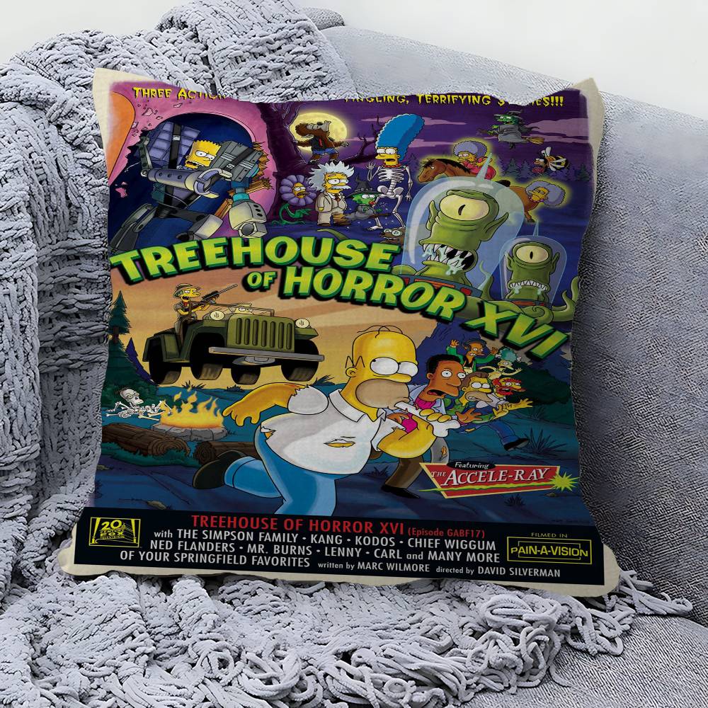 Cartoon The S-Simpsons Pillow Gift Home Office Decoration Pillow Bedroom Sofa Car Cushion CoverPillow Case