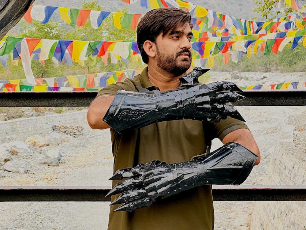 

Средневековые стальные перчатки Назгула Костюм Наручи Доспехи M аэро