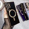 Magnetic Silicone For Case For For Samsung Galaxy S24 S23 S22 S21 Ultra Plus Candy 6D Plating Wireless Charging Funda
