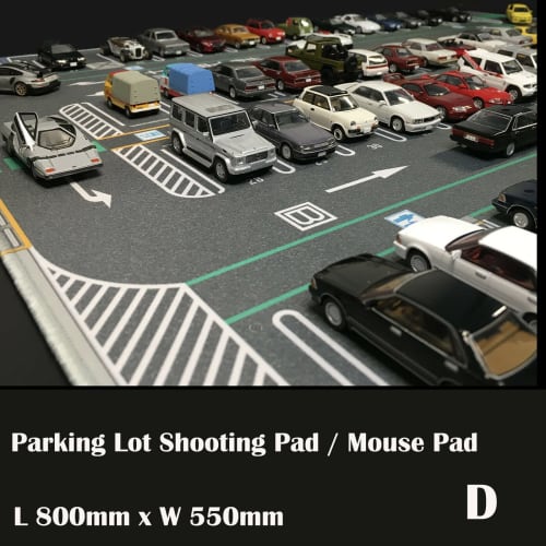 1/64 Scale Parking Lot Mat Model Car Scene Display Large Garage Toy Mouse Pad Size D