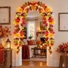 Hanging Fall Wreaths Vine Autumn Leaves Fall Simulation Wreath Vines  Harvest Season