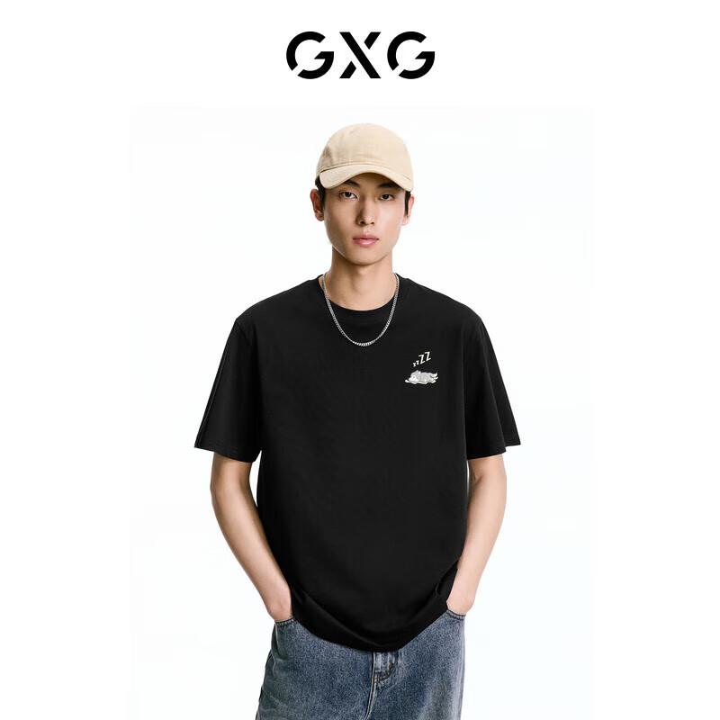 GXG Men s Two-Tone Loose Crew Neck Short Sleeve T-Shirt L