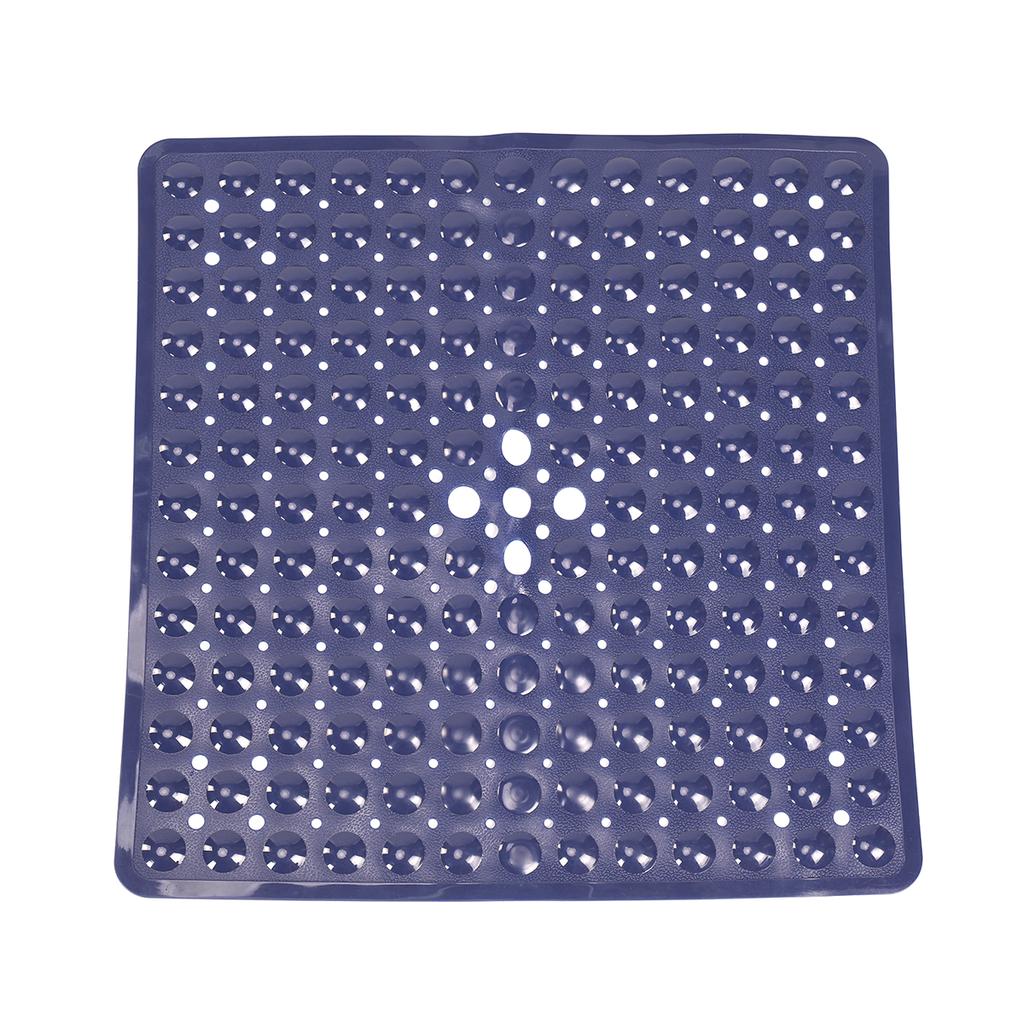 Square Bath Mat, Non-slip Bath Mat with Suction Cup, Bath Mat, Drain Hole, Machine Washable