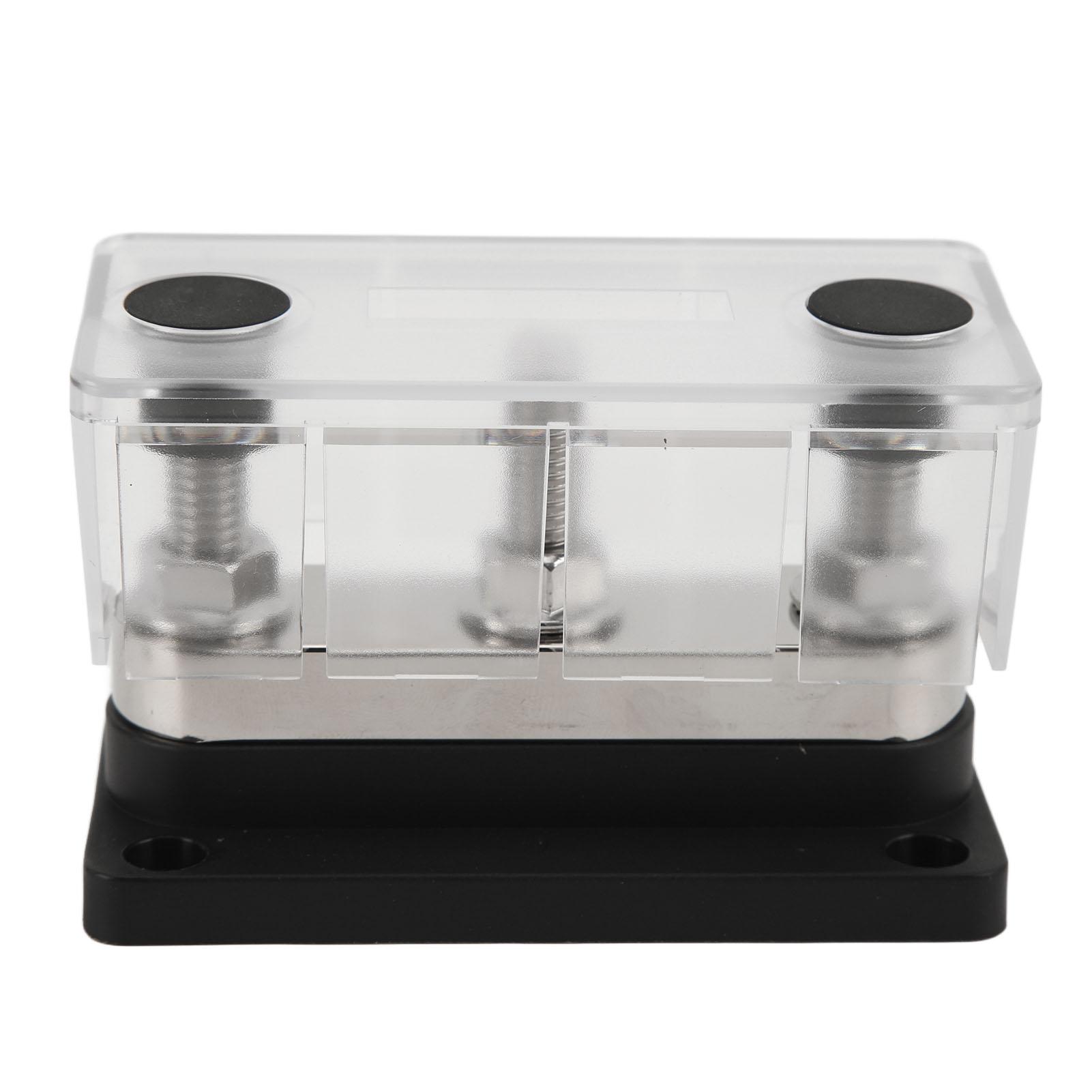 

12‑48В 600А Блок распределения питания 3 шпильки M10 Аккумуляторный соединительный блок Шина для автомобилей Грузовиков Автодомов Морских судов Black чёрный