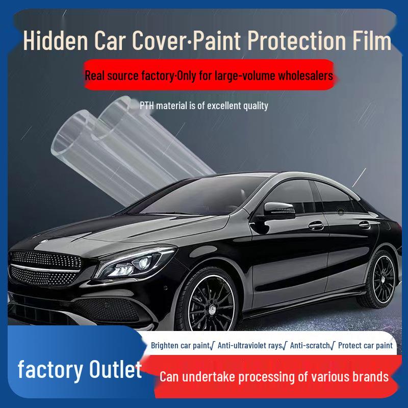 Car TPH Paint Surface TPU Glossy Transparent Protective Film - Invisible Anti-Scratch Full Car Wrap.