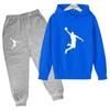 Kids Casual Autumn Spring 2pcs Hoodie+Pants Letter Print Tracksuits 2-13 Years Boys Girls Simple Outfits Children Clothes Sets