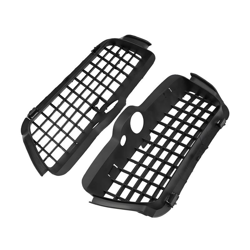 1Pair Car Front Bumper Fog Lights Grille Cover Fit for Golf MK3 Rabbit 1994 1995 1996 1H6853665A 1H6853666 (black)