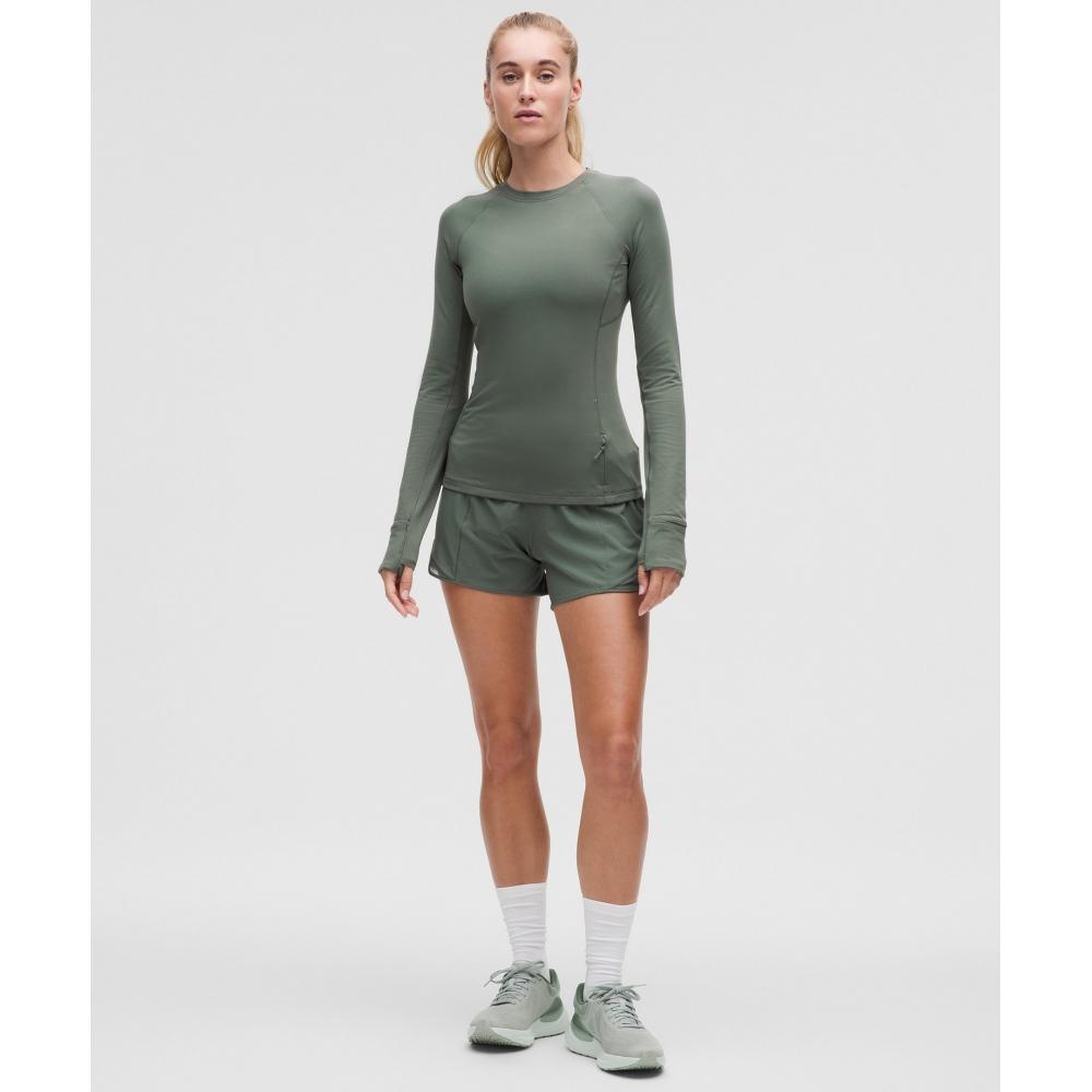 Lululemon Es S Rulu Langarmshirt  Aktualisiertes Dunkler Wald
