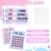 Mini Money Savings Challenge Binder, £5000 £2100 £1000 £500 Cash Envelopes Reusable Money Saving Wallet With Cash Stuffing For