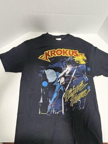 Vintage Krokus 1984 Midnite Maniac Blitz Tour Shirt Size S-4XL Ratt Rock Metal L