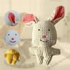 Dog Toy Plush Squeaky Companion Sleeping Puppy Toy Bite Resistant Teeth Grinding Training Dog Toy Supplies