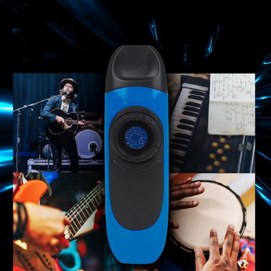 Plastic Kazoo with Lanyard Thin Voice Precise Tone Adjustable Sound Portable Aerophone Professional Performance Kazoo Accompaniment Instrument Musical