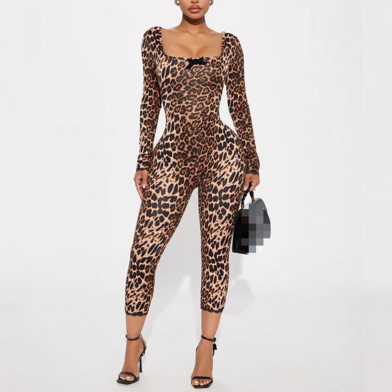 European and American sexy and fashionable tight fitting jumpsuit