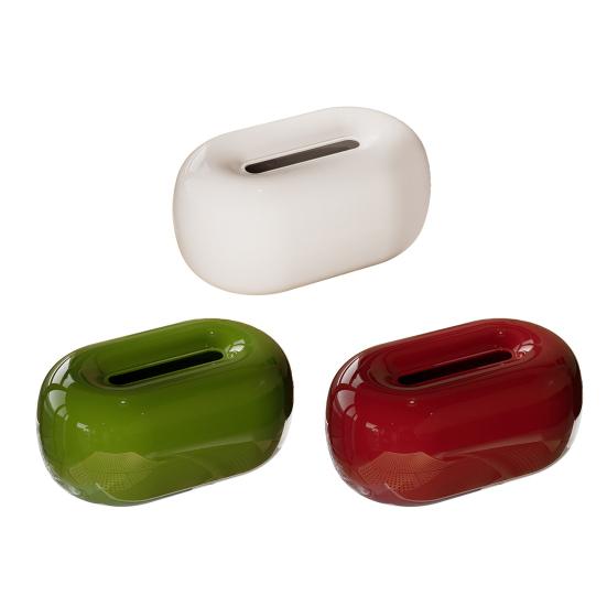 Magnetic Tissue Box Holder Tissue Dispenser Cover with Spring Support Magnetic Closure Tissue Box Cover