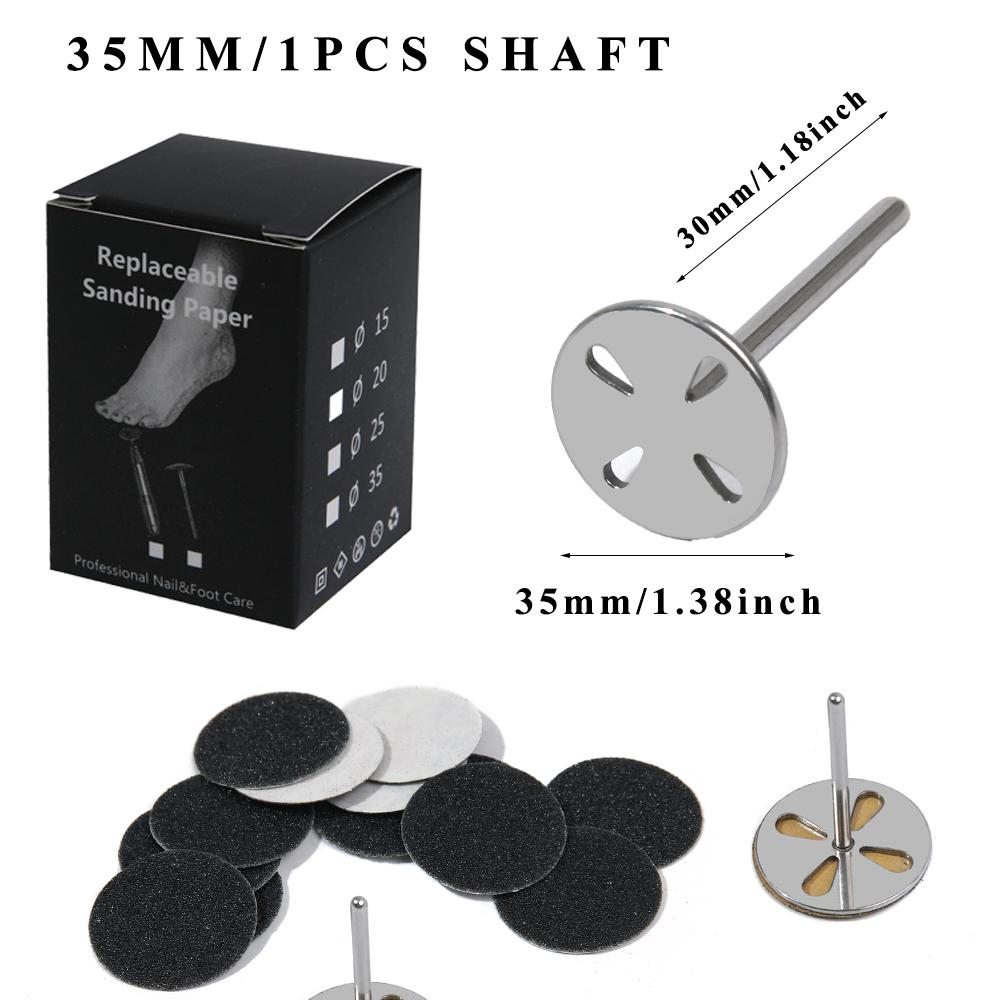 1PC Stainless Steel  3/32" Round Metal Disk Nail Drill Bits Accessories 15mm, 20mm,25mm,35mm