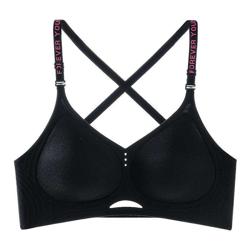 

Расширенное нижнее белье для груди женское собирает маленькую грудь без косточек и без следов на шее, с красивой спиной, невидимый бюстгальтер XL size = 38/85 ABC cup (135-75kg)