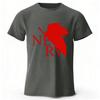 Japanese Anime Neon Genesis Evangelion Pure Cotton ShortSleeve Peripheral   Unisex Street Casual Loose Plus Size TShirt Top