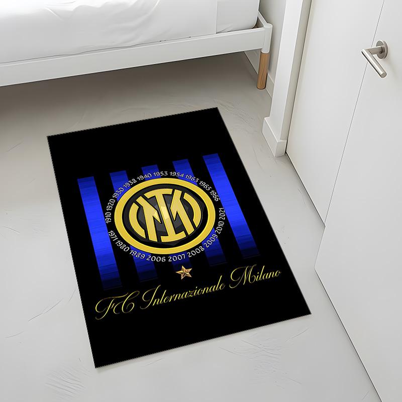 FC Internazionale Milano (41) Tappeto Adatto per Soggiorni Camere da Letto Stanze per Computer Zone Pranzo e Posizionamento Sotto Tavoli e Sedie Anche un Ideale C