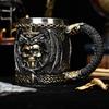 Skelett Drachenschwert Bierbecher Europäische Mythologie Drachenkrieger Skelett Edelstahl Wasserbecher Tasse