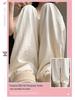 Women's Ice Silk High-Waist Wide Leg Trousers - Summer 2025 Collection