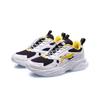 Li Ning Comfortable Wear Resistant Breathable Low Top Running Shoes Kids Sneakers White Yellow Black YKFQ096-1
