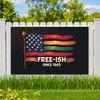 Durable Fabric Heritage Banner Juneteenth Banner Event Banner for Outdoor Decorations Cultural Events Historical Celebrations