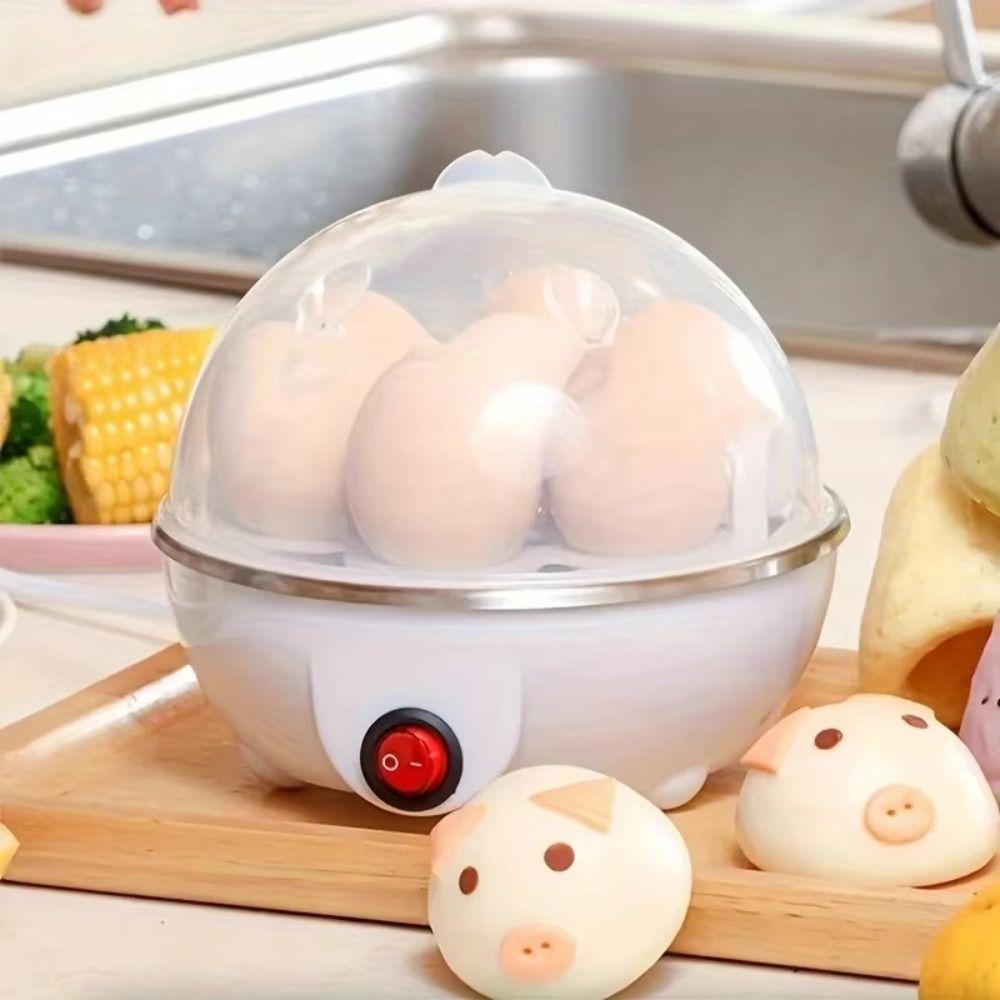 Multi-Functional Egg Boiler 7-Egg Capacity Hard Boiled Egg Cooker Egg Steamer Food