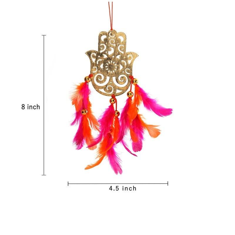 Dream Catcher for Car Hamsa, Dream Catcher Feather Car Hangings Hamsa, Duli