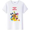 Fashion Blouses Cartoon Mickey Mouse Minnie Friend Printed Family T-Shirts Tshirt Harajuku 90S Tops Gift Unisex