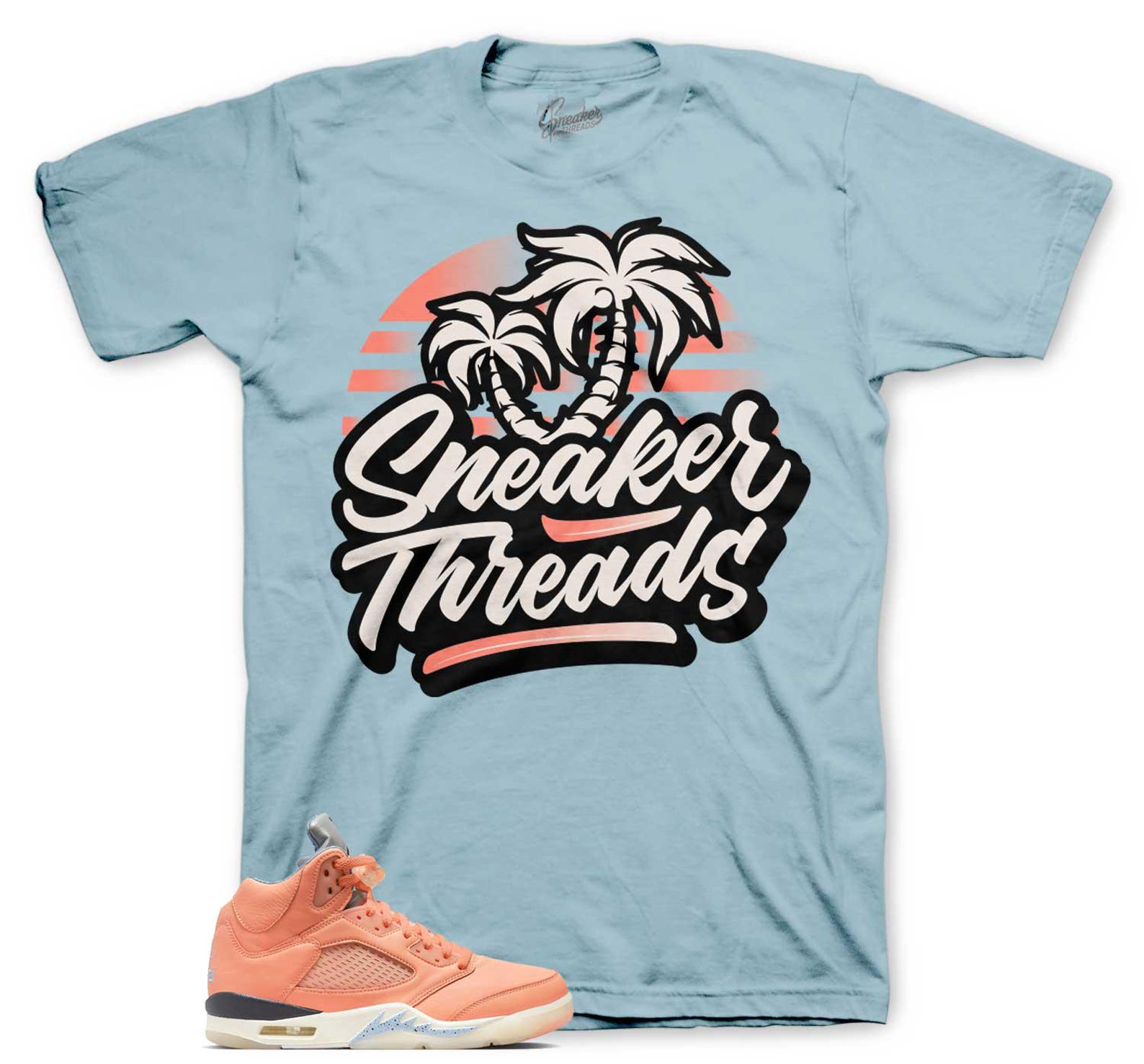 Sneaker Tees To Match Retro 5 Crimson Bliss - ST Palms Shirt 2XL