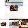 Trendy Retro Style Acrylic American Flag Keychain Car Decor For Spaces Creative