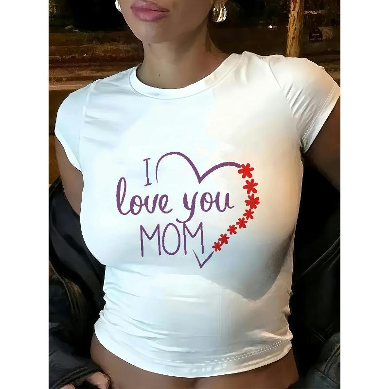 

Mom Mother s Day Catmom ,T Shirt Short Sleeve Crew Neck Cropped Top Fashion Style All-Season Casual Wear comfortable S белый