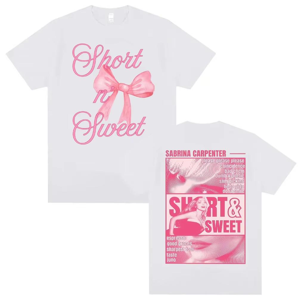Sabrina Carpenter Short N Sweet Pop Music Fan Gift T Shirts Men Women Fashion Trending Aesthetic T Shirt Casual Cotton Top