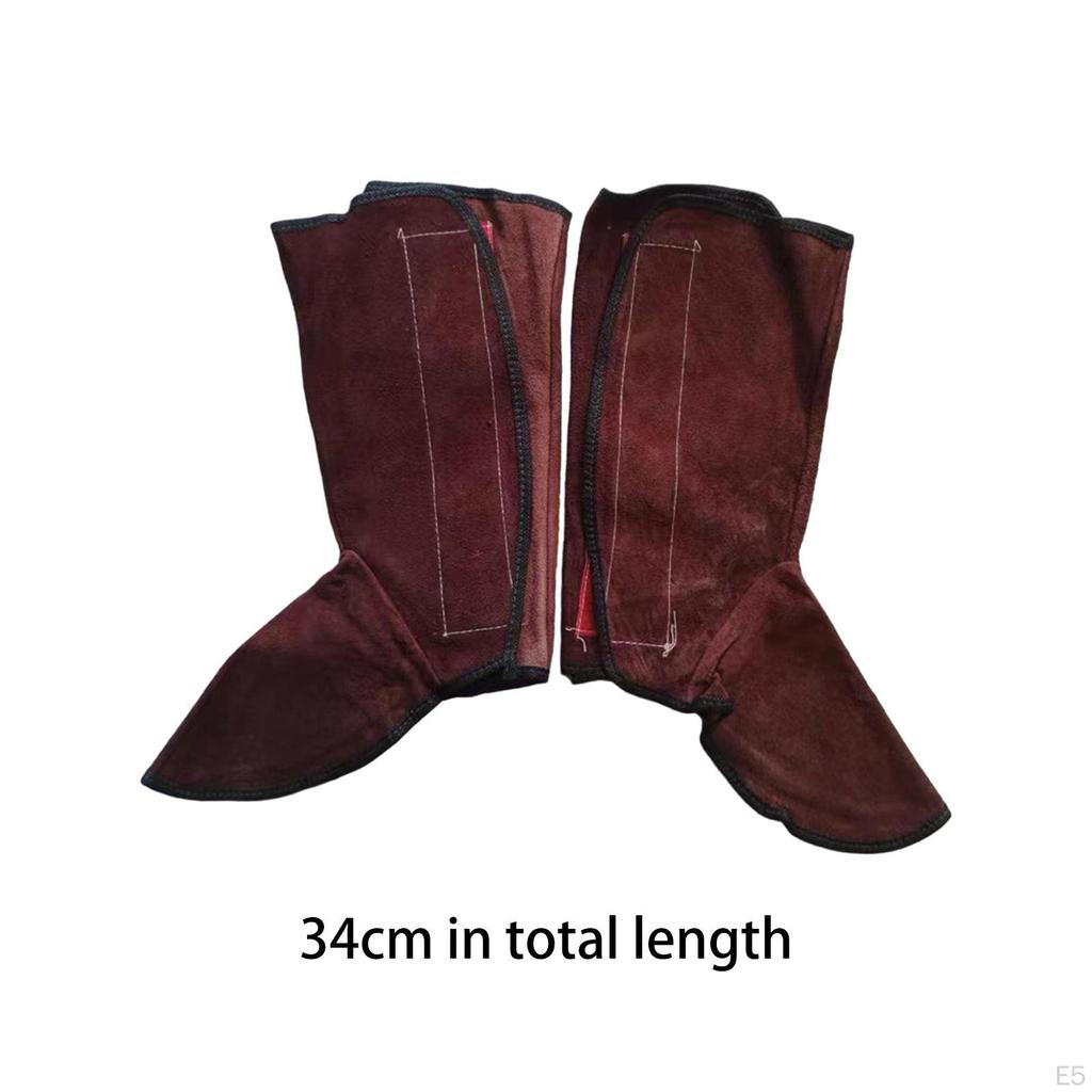 Svetsfotsstänk Stövelskydd Ben Fötter Skydd Flamsäker Antignista Hållbar 13,3 tum