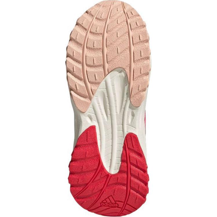 New Adidas Maxxwavy Anti Slip Wear Resistant Low Top Kids' Running Shoes White Red Kids' JS3086