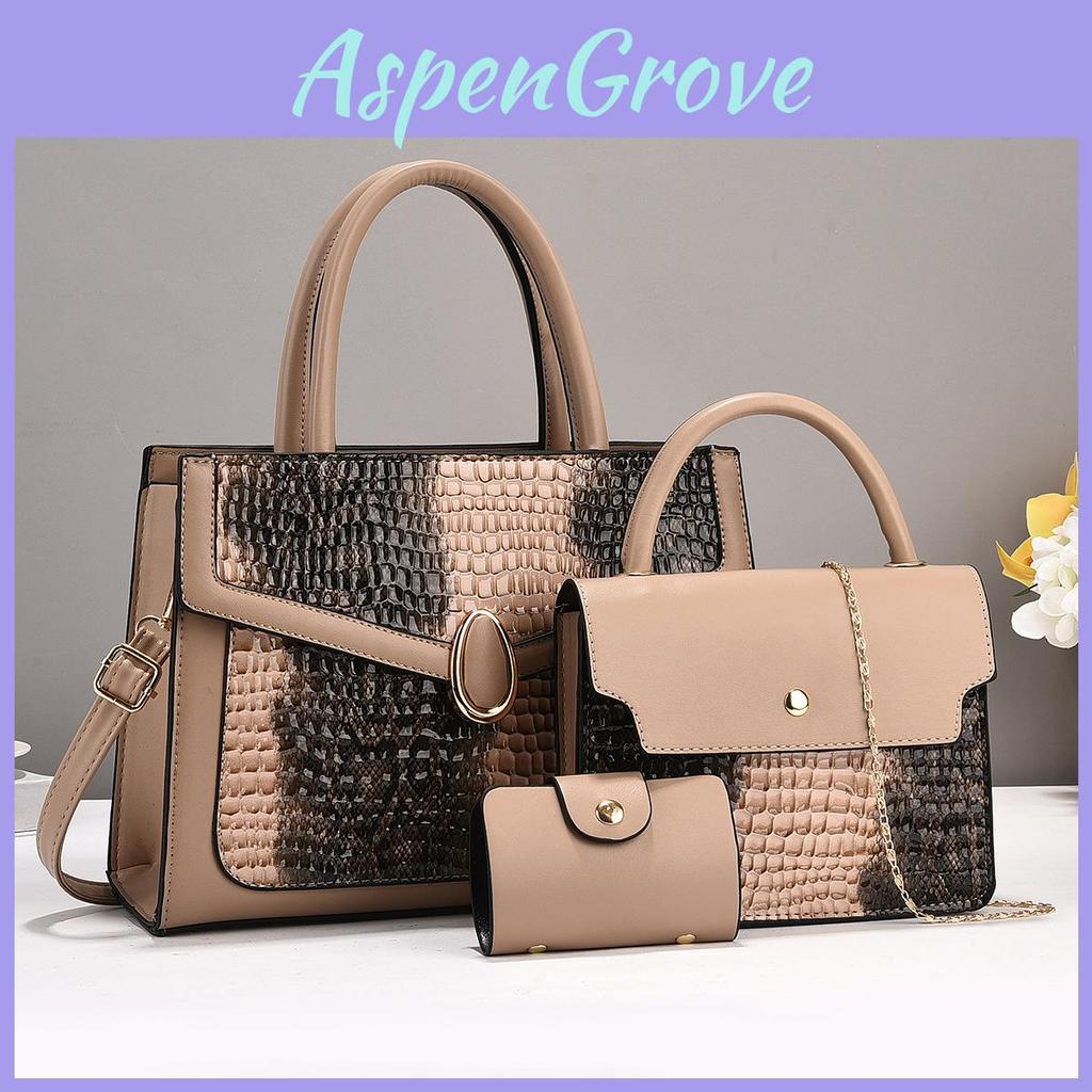 Womens Fashion Shoulder Bag With Matching Pu And Zipper Compartments For Casual Outings
