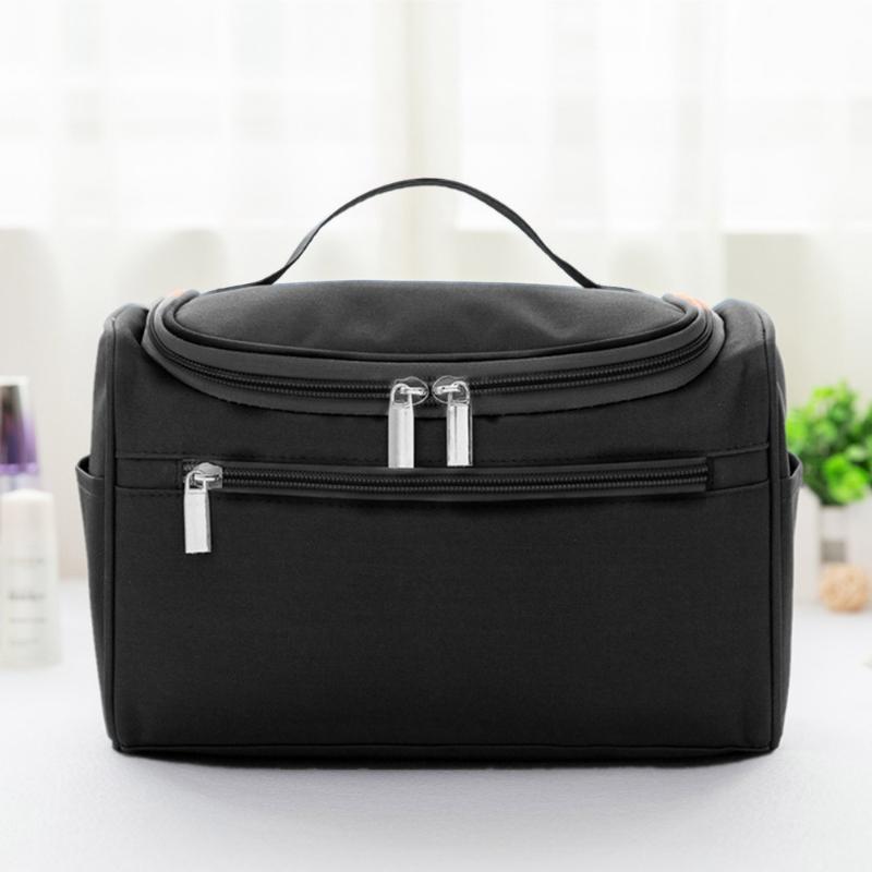 Large Capacity Travel Cosmetic Bag Women Waterproof Makeup Organizer Portable Toiletry Bag with Hook Multi Layer Storage