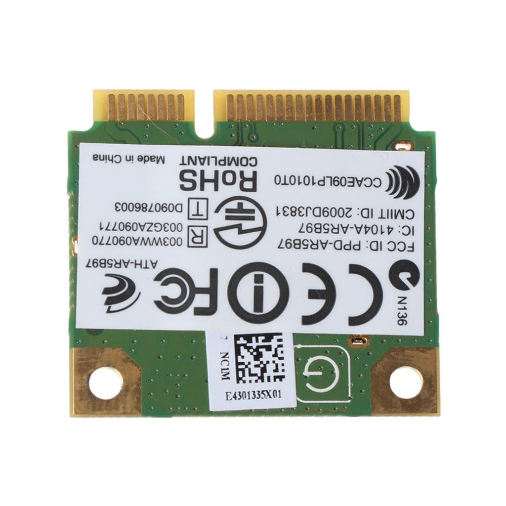 Atheros AR9287 AR5B97 WLAN Mini PCI-Express für Window XP/Win 7 8 10 32 64 Drahtlose WiFi-Netzwerkkarte