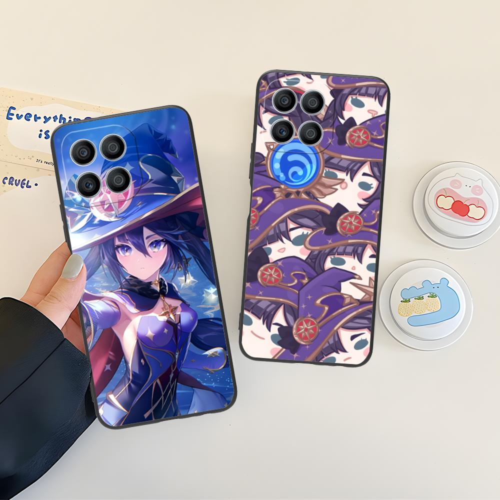 Game GI Mona Matte TPU Mobile Phone Case for Honor 90 80 70 60 50 30 20 10 9 8 7 Pro S SE Lite 5G Colorful Printing Cover