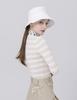 DOYOUKNOWMC Bold Stripe Peach Beige Henley Neck Knit