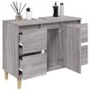 Bathroom Vanity Unit Grey Sonoma 80 X 33 X 60 Cm Particleboard