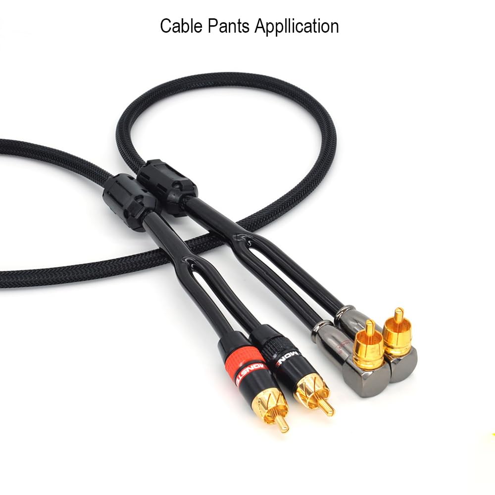 Cable Pants,Speaker Wire Pants, Speaker Pants (12mm- 2X 5.5mm, 8-Pack, Black) Dressing Up Or Protecting Your Cable Wires