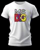 Summer T-SHIRT Block Logo Retro  Personality Fashion Dream Feelings Eyecatching Washable and Non-fading Black