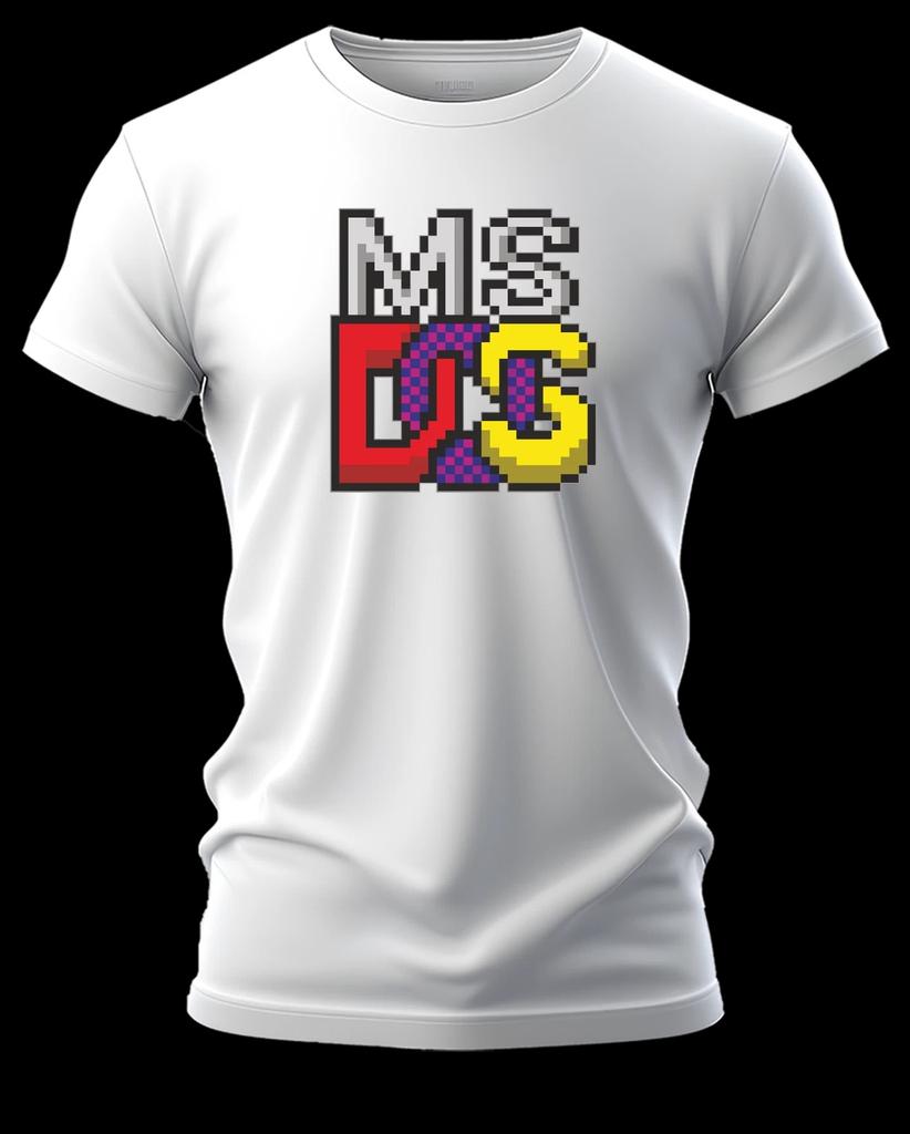 Summer T-SHIRT Block Logo Retro  Personality Fashion Dream Feelings Eyecatching Washable and Non-fading Black